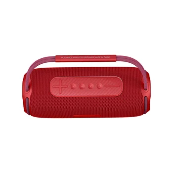 40 W TWS Портативен Bluetooth високоговорители, субуфер, аудио кутия с водоотблъскваща функция за офис, домашен плеър, червен