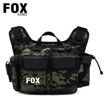 Foxxamo Тактически Велосипедни Апарати Чанта на кръста, гърдите раница, чанта през рамо, Градинска военна Риболовна стръв, Прът, аксесоар за мъже
