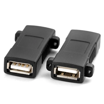 USB Адаптер Female to Female 2.0 За свързване към електрическата мрежа Адаптер За закрепване на панел 4