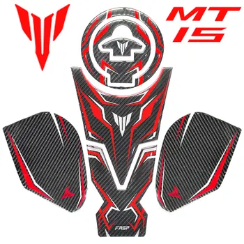 Нови стикери с карбоновыми накладки Mt15 на резервоар за Yamaha Mt 15 2020 2021 0