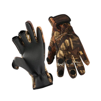 Риболовна ръкавица, много големи неопренови ръкавици с един пръст, Ветроупорен непромокаеми рибарски ръкавици, зимни ръкавици, ръкавици за езда, ръкавици за катерене, XL