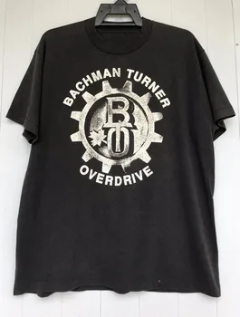 Bachman Turner Overdrive Band За Феновете в памучна Черна Тениска Унисекс KK655