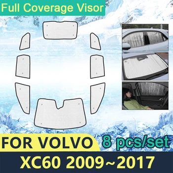 Слънчеви Очила с пълно покритие за Volvo XC60 2009 2010 2011 2012 2013 2014 2015 2016 2017 Аксесоари за челен стъкла на колата Защита От Слънцето