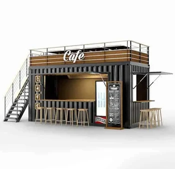 Нов луксозен мобилен Контейнерен павилион кафе/Къща-трейлър