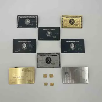 4442 Изработени по поръчка разширената потребителска кредитна карта Member bank с магнитна ивица от черен метал