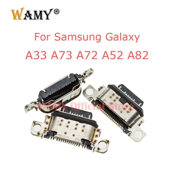 5-10 бр. USB Порт За зареждане, Зарядно устройство, Конектор за Зарядно устройство За Samsung Galaxy A33 A73 A72 A52 A82 A52S A52U A336 A526 A726 A725 A525