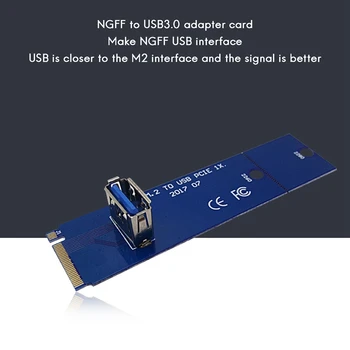 2 ЕЛЕМЕНТА M. 2 NGFF КЪМ PCI-E X16 USB3.0 Странично Card Адаптер графична карта за майнинга биткоинов, конвертерная карта за майнинга БТК 2