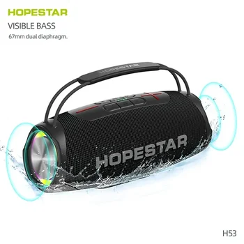 HOPESTAR H53 35 W Мощен Портативен Говорител Bluetooth Мощен Безжичен Субуфер TWS основната част Звукова Система Батерия 5200 mah Boombox 1