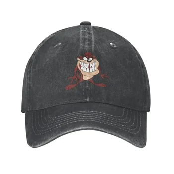 Изработена по поръчка Памучен Бейзболна шапка Tasmanians Taz с Анимационни Дявола, Дамски Мъжки Регулируема Спортна Шапка за папата с комиксами