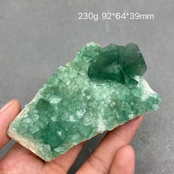 100% Натурален зелен проба на минерала флуорит, натрупване на камъни и кристали, лечебен кристал, Безплатна доставка