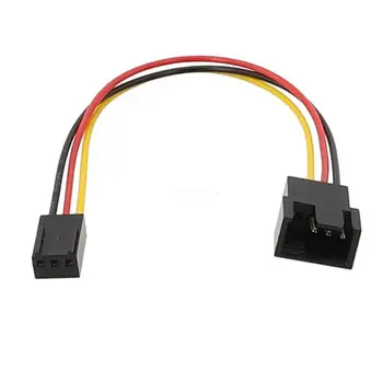 Надежден 15 см кабел-адаптер фен свързва малки 3PIN с 4PIN за широка съвместимост с Dropship