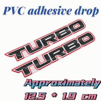 3D лого TURBO с турбо стикер на колата модификация на мотоциклета PVC капково водоустойчив разнообразни декоративни аксесоари