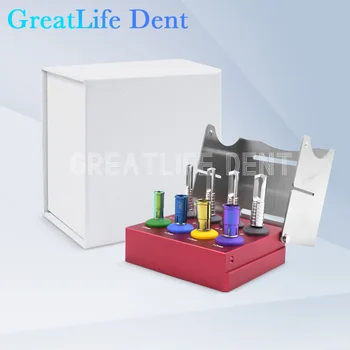 Набор от тренировки за зъбни импланти GreatLife Dent Удължител за костите от неръждаема Стомана Хирургически Боракс За рязане на Трепанационных свиня, Определени за зъбни импланти