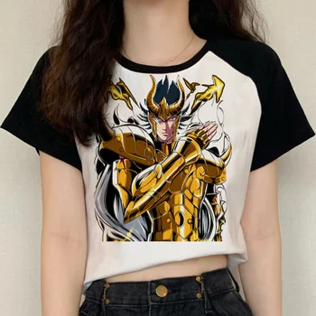 Тениска Knights of the zodiac мъжки градинска годишна японска мъжка тениска облекло манга 0