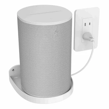 Смарт закачалка за високоговорители Pop / Google Home Mini /Mini Стенен държач за монтиране на Стена за високоговорители Бял 4