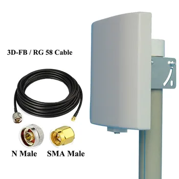 433 Mhz Панелна антена UHF насочена плосък панел Suzan 430 Mhz антена 433 mhz водоустойчива система за външно реле, HT, Fm-скенер