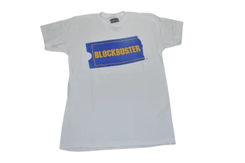 Мъжка класическа тениска с логото на Blockbuster с разкъсва билет, бяла тениска, нова S-2XL 0