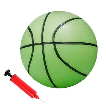 Отразяваща светлината топката, блеснали на баскетболна топка, голямо сцепление, Светещи в тъмното Баскетболни надуваеми топки за деца, рожден Ден начинаещи